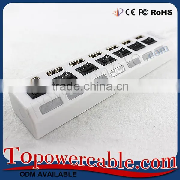Factory Directly Sell Best Fast Charging 7 Port Usb Hub Power Switch photo-3