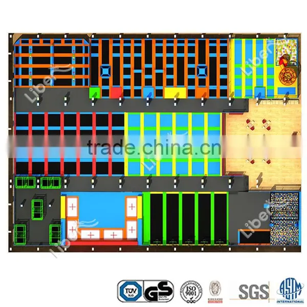 Good Price Jumping Trampoline Rectangle Indoor Playground Type Trampoline Park photo-2