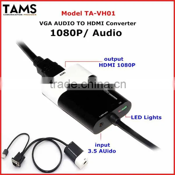 3.5mm Audio Video VGA to HDMI Converter