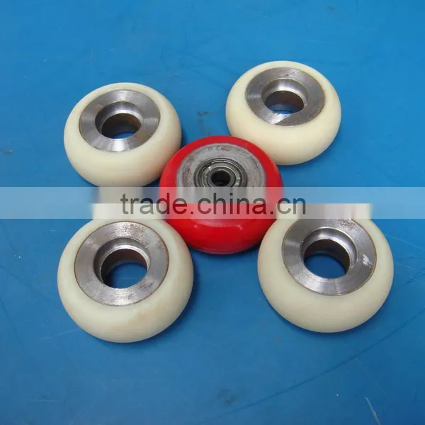 Engineering Professional Make Difference Size Multi Color PU Plastic Trolley Wheel Quality Choice photo-3