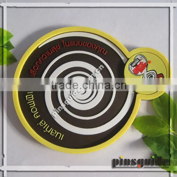 Manufacturer 2014 Transparent Soft PVC Personalized Logo Coffee Coaster For Advertising Gift photo-5