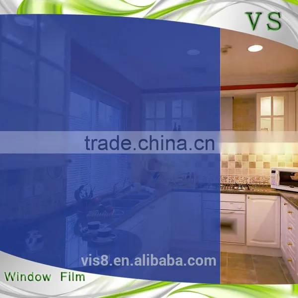 Decorative PET Tranparecy Static Deep Blue Color PET Film photo-4
