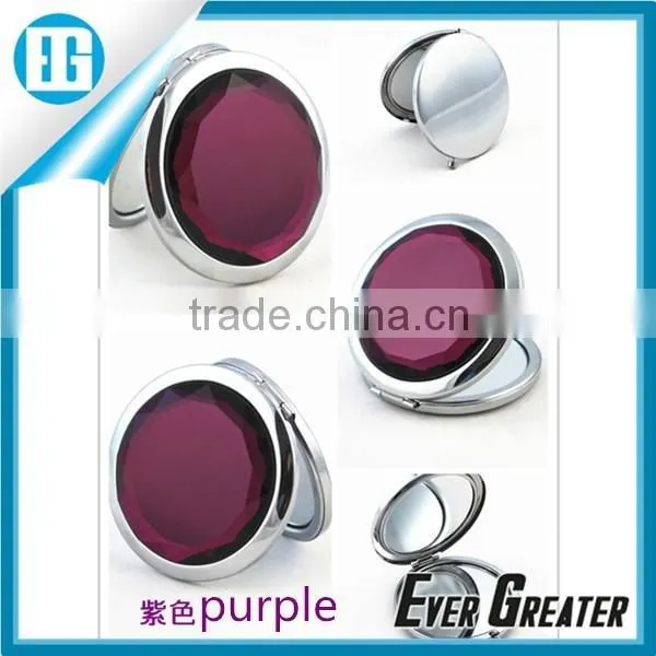 Custom Logo Promotional Metal Cosmetic Mirrors Pocket Mirror/compact Mirror Can Add Your Own Logo photo-3