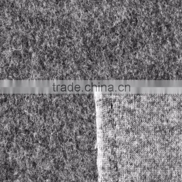 Plain Style Knit Jacquard Wool Fabric for Coat photo-2