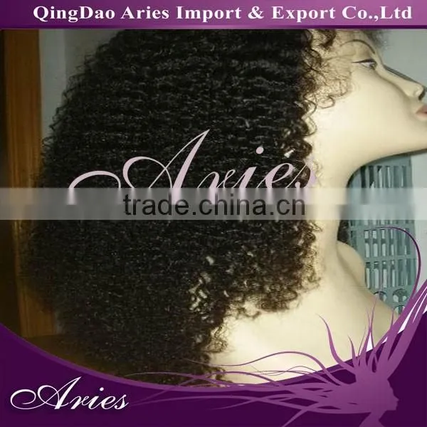Malaysian Virgin Hair #4 Color Full Lace Wig Spiral Curl photo-3