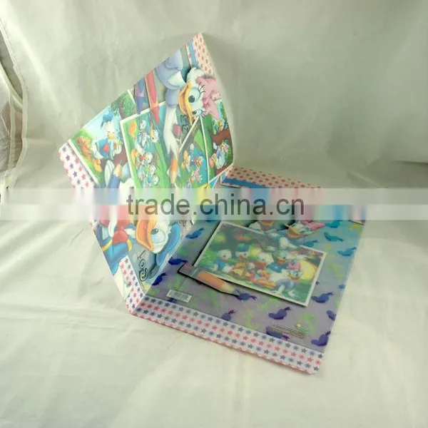 the Children School Cute Lovely Color Plastic Transparent Folder