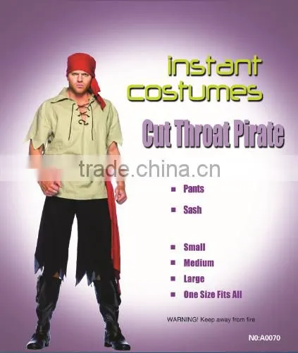 Wholesale New Trends Cut Throat Pirate Fancy Dress Instant Costume photo-4