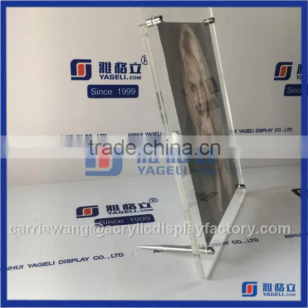 China Factory Hot Sale 8x10 Clear Acrylic Frames / Acrylic Maganetic Photo Frame photo-3