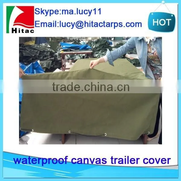 Waterproof Canvas Cargo Trailer Covers photo-3