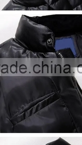 Mens Fashion pu Leather Jacket Best Selling Products in Korea photo-4