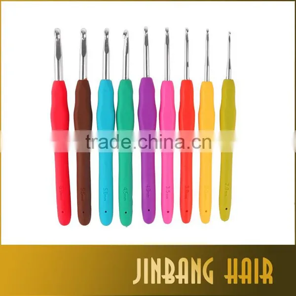 9pcs/set Multicolor Knitting Needles Mixed Metal Crochet Hook Needle Kit photo-2