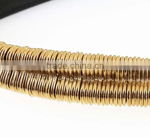 2015 Fashion Dress PU Belt With Shiny Gold Metal Accessories in Yiwu photo-6