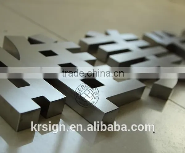 Whole Sale Price Laser Grinding 3d Stainless Steel Mental Letter Sign of Alphabet Letter With Polished Surface Treatment photo-4