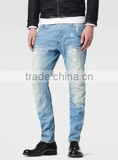 Denim Jeans - Mens Denim Jeans - 2015 Women's , Mens Two Color Tight Denim Pants Denim Jeans photo-2