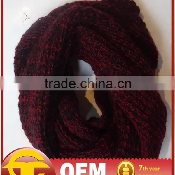 100% Acrylic Wave Point Knitted Scarf and Snood,women Scarf Knitting Pattern,knitting Pattern Snood Scarf