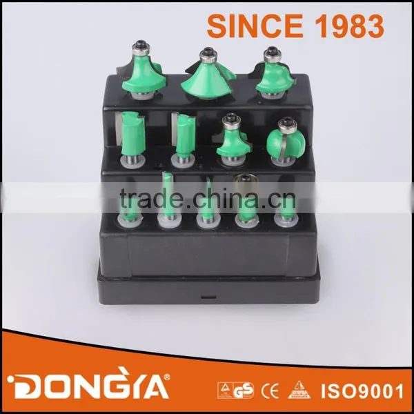 12 Pcs Router Bit Set With Plastic Box Packing