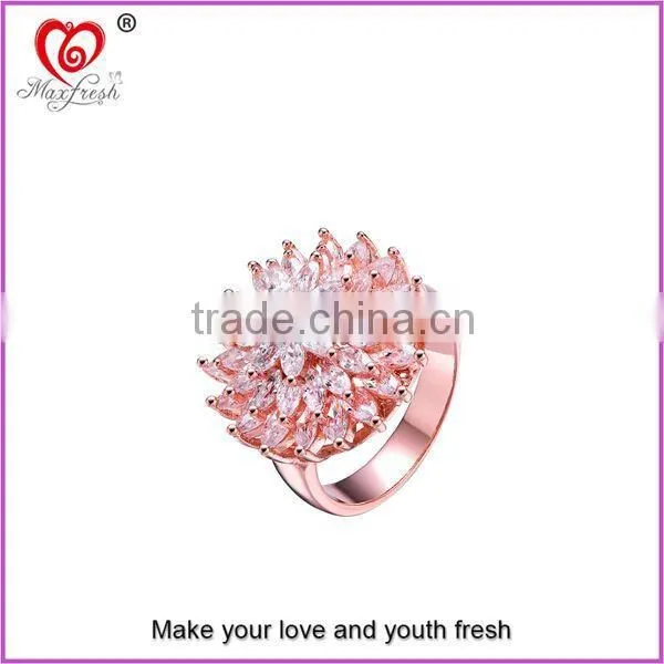 China Manufacturer Maxfresh Offer 2015 Fashion Stainless Steel Rings for Beautiful Girl