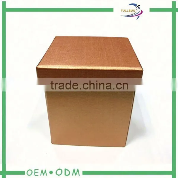 Plain Black Paper Gift Boxes for Candle With Lid China Made