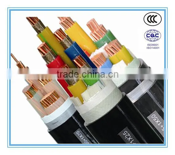 High Voltage XLPE Insulated Fire Resistant Aluminum Alloy Electrical/ Power Cable With STA/ SWA Armor Copper Tape Screen photo-2