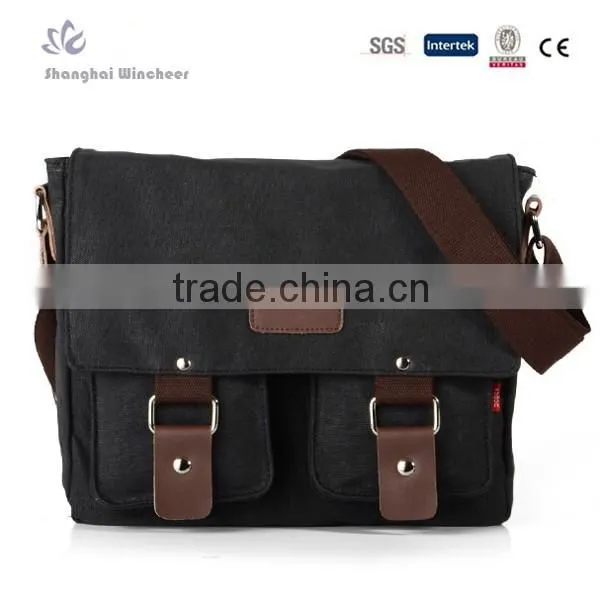 2015 Fashion Canvas Casual Shoulder Long Strap Bag for Make in China photo-4