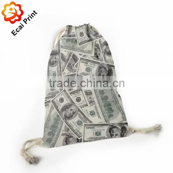 High Quality Latest Digital Printing Sublimated Drawstring Backpack Bag photo-3