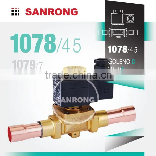1078/4 1078/5 1079/7 Low Price 220vac Refrigerator Solenoid Valve With 1/2ODF 5/8ODF 7/8ODF Solder