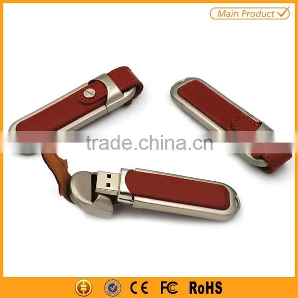 Wholesale Hot Sell Leather Usb Flash Drive 1gb to 64gb photo-3