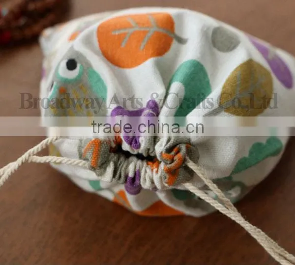 Promotion Canvas Fabric Drawstring Bag With Custom Logo photo-3