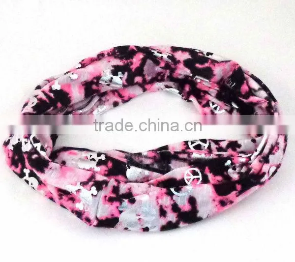 WL-114 100% Polyester Circle Scarves for Children