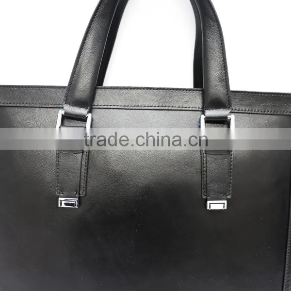 China Manufacturer Newest Online Unique Men's Leather Messenger Laptop Bag photo-6
