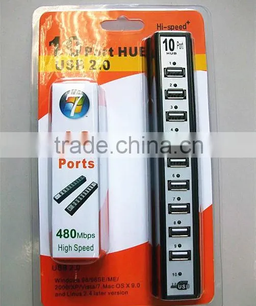ABS Material 10-Port USB 2.0 Charger Hub photo-3