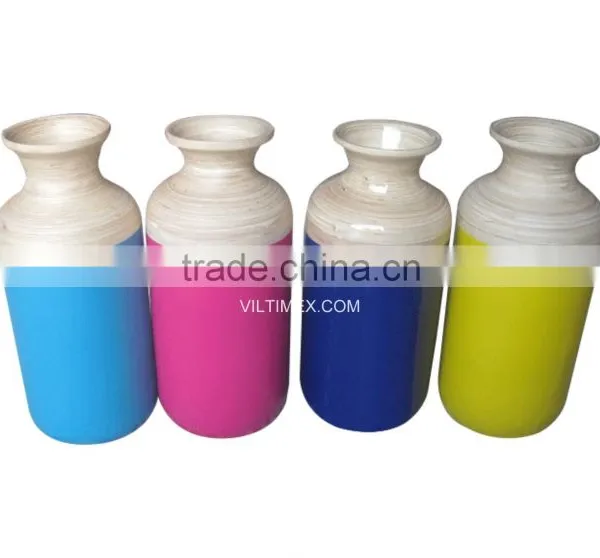 Bamboo Lacquered Vases& Pots Items