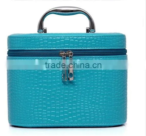 2015 Two Different Size New Python PVC Capaiable Storage Bag/cosmetic Bag for Women photo-3