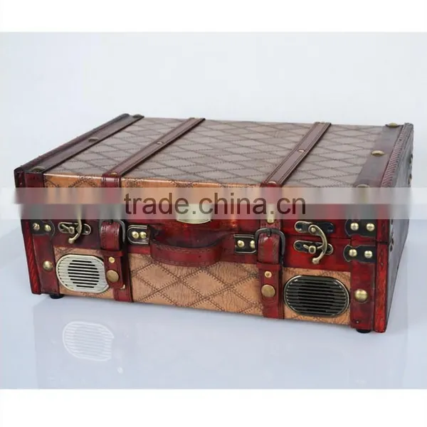 2016New Suitcase Turntable/belt Drive Vintage Record Player USB Turntable photo-3