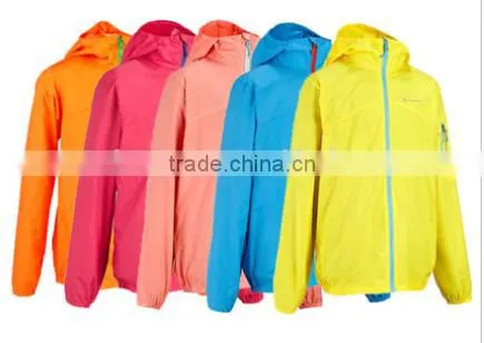 Boys & Girls Unisex Outwear Suntan-proof Wear UV-protection Wear Breathable Windbreaker Yellow photo-2