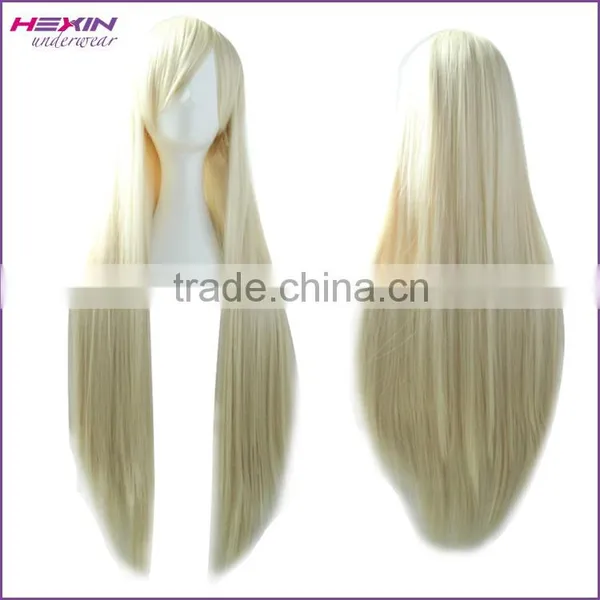80cm Grey Extra Long Straight Wigs Synthetic Wig Quality Choice photo-3