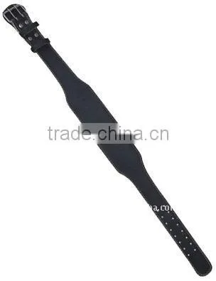 Men Leather Black Weight Lifting Belt