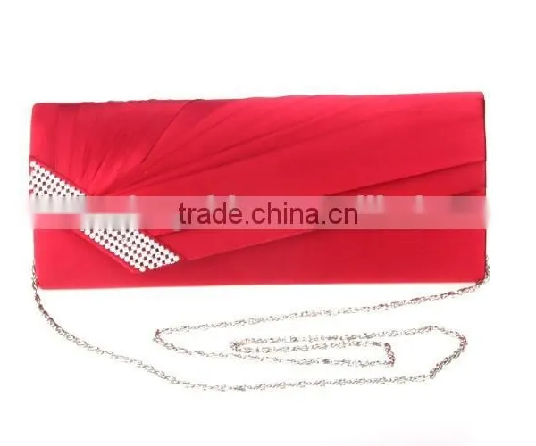 Women Wedding Dress Bag Elegant Satin Clutch Bag photo-4