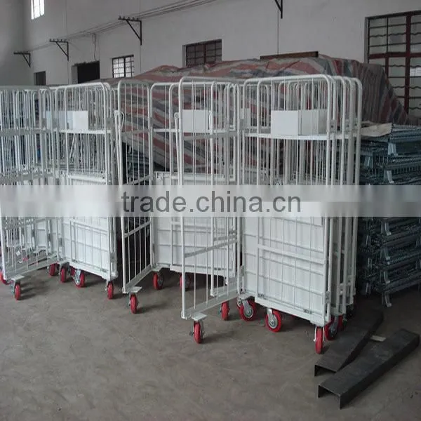 K-024 Wire Warehouse Logistic Trolley Cart Warehouse Trolley photo-2
