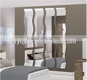 Wave Shaped Mirror Rectangular Cheap China Mirror Factory photo-3
