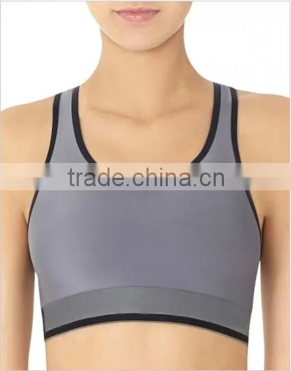 Cotton Plain Color Women Sport Tops photo-2
