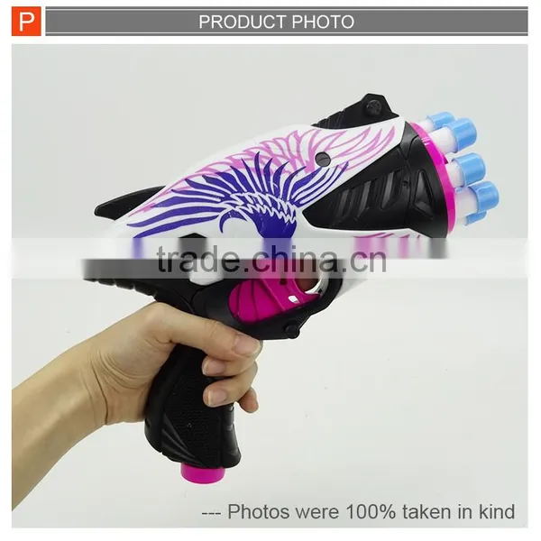Girls Battle Game Toy Plastic Soft Air Guns Pistol for Sale photo-3
