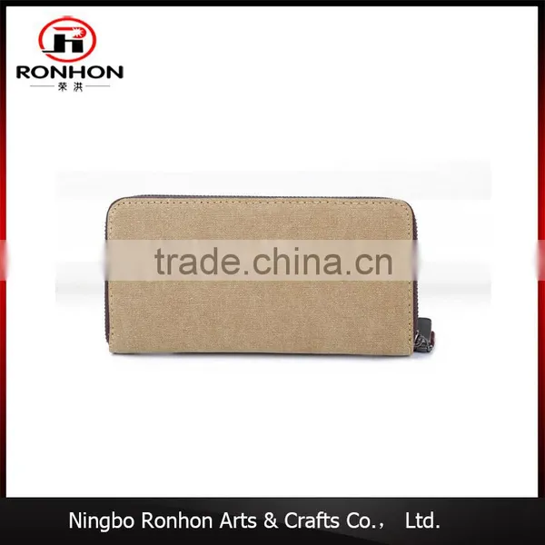 Long Zipper Canvas Wallets for Teens photo-2