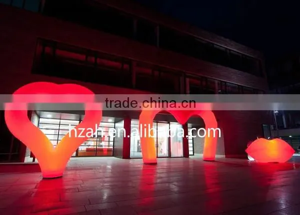 Inflatable Heart Shape Arch/Wedding Decorative Archway for Outdoor Decoration photo-3