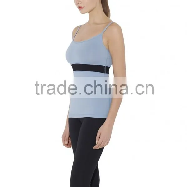 Ladies's Yoga Wear Slim Fit Sexy Jersey Women Fashion Lounge Tank photo-6