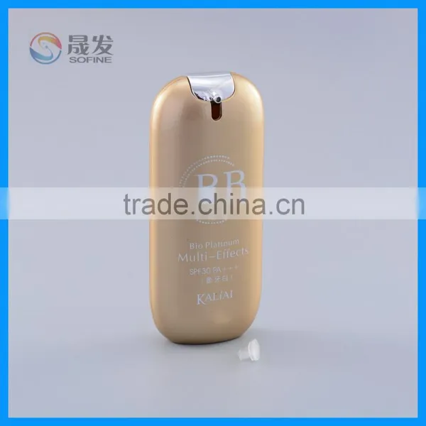 Flat Cosmetic Sunscreen Lotion Bottle photo-2