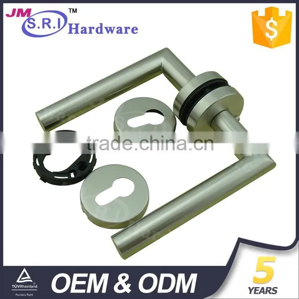 Top Sale Rubber Rose Interior 304 Stainless Steel Door Handle photo-2