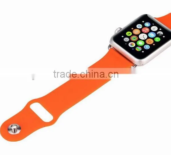 2016 Top Seller on Sport Wristband for Apple Watch Silicon Band Strap With Connector for Both 38MM and 42MM photo-2