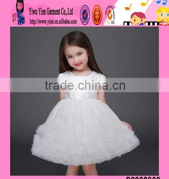 2016 Factory Direct Stylish Girls Birthday Party Dresses Summer Flower Baby Kids Party Wear Dresses photo-4