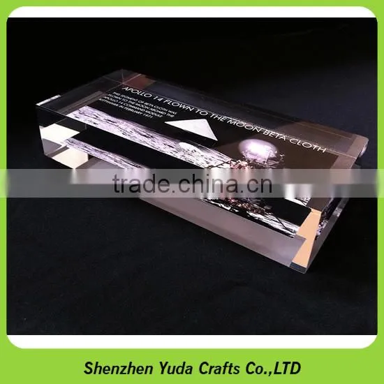 Decorative Acrylic Base Polished Machined Glass Block Routing Acrylic CNC Fabrication photo-3